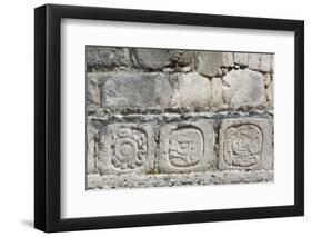 Stone Carved Hieroglyphs, Structure of Five Floors (Pisos), Edzna-Richard Maschmeyer-Framed Photographic Print