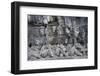 Stone Carving at Borobudur, UNESCO, Java, Indonesia-Keren Su-Framed Photographic Print