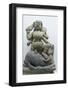Stone carving at the museum of Mahasthangarh, one of the earliest urban archaeological sites-Keren Su-Framed Photographic Print