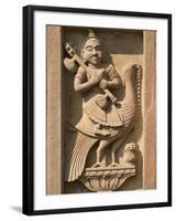 Stone Carving in Hotel Prithvi Vilas Palace, Jhalawar, Rajasthan, India-Keren Su-Framed Photographic Print