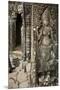 Stone Carving of Apsara at Angkor Wat, Cambodia-Paul Souders-Mounted Premium Photographic Print