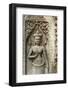 Stone Carving of Apsara at Angkor Wat, Cambodia-Paul Souders-Framed Photographic Print