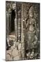 Stone Carving of Apsara at Angkor Wat, Cambodia-Paul Souders-Mounted Photographic Print