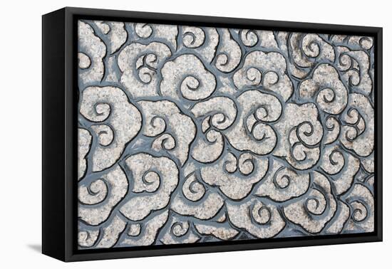 Stone carving of cloud pattern, Shanghai, China-Keren Su-Framed Stretched Canvas