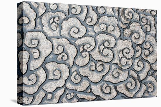 Stone carving of cloud pattern, Shanghai, China-Keren Su-Stretched Canvas