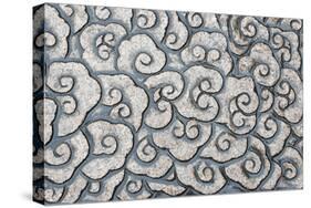 Stone carving of cloud pattern, Shanghai, China-Keren Su-Stretched Canvas