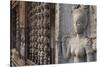 Stone Carvings at Angkor Wat, Cambodia-Paul Souders-Stretched Canvas