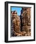 Stone Carvings in Bayon Temple, Angkor Thom near Angkor Wat, Cambodia-Tom Haseltine-Framed Photographic Print