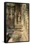 Stone Carvings of Apsara at Angkor Wat, Cambodia-Paul Souders-Framed Stretched Canvas