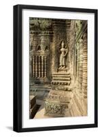 Stone Carvings of Apsara at Angkor Wat, Cambodia-Paul Souders-Framed Photographic Print