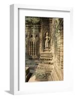 Stone Carvings of Apsara at Angkor Wat, Cambodia-Paul Souders-Framed Photographic Print
