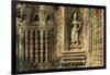 Stone Carvings of Apsara at Angkor Wat, Cambodia-Paul Souders-Framed Photographic Print