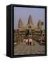 Stone Causeway Gates, Angkor Wat, Unesco World Heritage Site, Angkor, Siem Reap, Cambodia-Alain Evrard-Framed Stretched Canvas