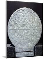 Stone Ceremonial Disk, Originating from Caracol of Chichen Itza-null-Mounted Giclee Print