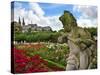 Stone Cherub, Rosengarten, the Neue Residenz, Bamberg, Germany-Miva Stock-Stretched Canvas