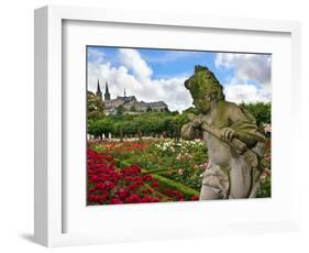 Stone Cherub, Rosengarten, the Neue Residenz, Bamberg, Germany-Miva Stock-Framed Photographic Print
