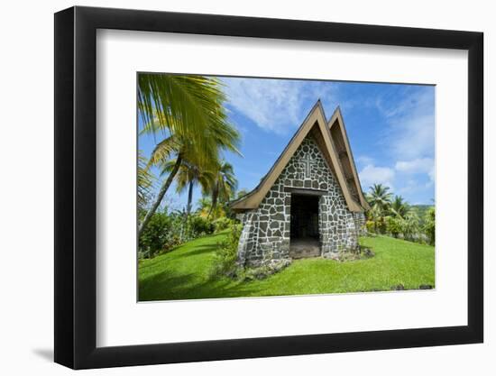 Stone Church in Kwato Island, Papua New Guinea-Michael Runkel-Framed Photographic Print