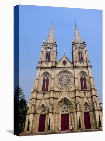 Stone Church Sacred Heart of Jesus, Guangzhou, Guangdong, China-Charles Bowman-Stretched Canvas