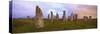 Stone Circle at Dawn, Callanish, Near Carloway, Isle of Lewis, Outer Hebrides, Scotland, UK-Lee Frost-Stretched Canvas