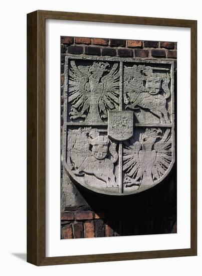 Stone Coat of Arms on Wawel Castle-null-Framed Giclee Print