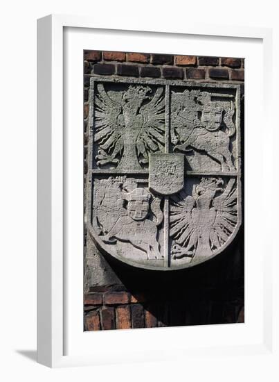 Stone Coat of Arms on Wawel Castle-null-Framed Giclee Print