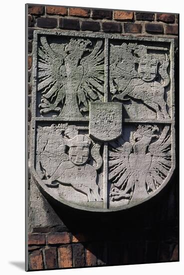 Stone Coat of Arms on Wawel Castle-null-Mounted Giclee Print