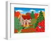 Stone Cottage Autumn-Mark Frost-Framed Giclee Print