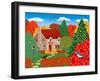 Stone Cottage Autumn-Mark Frost-Framed Giclee Print