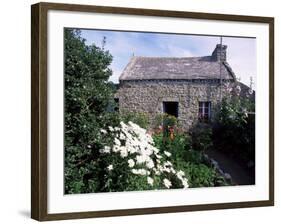 Stone Cottage, Ile d'Ouessant, Finistere, Brittany, France-John Miller-Framed Photographic Print