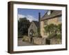 Stone Cottages, Lower Slaughter, the Cotswolds, Gloucestershire, England, United Kingdom-David Hughes-Framed Photographic Print