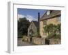 Stone Cottages, Lower Slaughter, the Cotswolds, Gloucestershire, England, United Kingdom-David Hughes-Framed Photographic Print