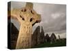 Stone Cross at Monastic Center-Bob Krist-Stretched Canvas