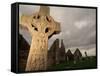 Stone Cross at Monastic Center-Bob Krist-Framed Stretched Canvas