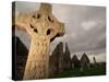 Stone Cross at Monastic Center-Bob Krist-Stretched Canvas