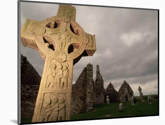 Stone Cross at Monastic Center-Bob Krist-Mounted Photographic Print