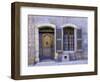 Stone Doorway with Wooden Door and Metal Knocker, Arles, France-Jim Zuckerman-Framed Photographic Print