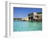 Stone Dwelling Overlooking Bay, Cala Mondrago, Majorca, Balearic Islands, Spain-Ruth Tomlinson-Framed Photographic Print