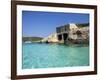 Stone Dwelling Overlooking Bay, Cala Mondrago, Majorca, Balearic Islands, Spain-Ruth Tomlinson-Framed Photographic Print