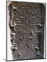 Stone Engraved with Figure of Feline from Chavin De Huantar, Peru, Chavin Culture-null-Mounted Giclee Print