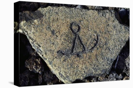 Stone Engraving, Puako Petroglyph Archaeological District, Island of Hawaii, United States-null-Stretched Canvas