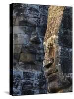 Stone Faces, Which May Depict Jayavarman VII As a Bodhisattva, Bayon Temple, Angkor Thom, Cambodia-null-Stretched Canvas