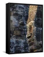 Stone Faces, Which May Depict Jayavarman VII As a Bodhisattva, Bayon Temple, Angkor Thom, Cambodia-null-Framed Stretched Canvas