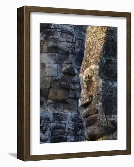 Stone Faces, Which May Depict Jayavarman VII As a Bodhisattva, Bayon Temple, Angkor Thom, Cambodia-null-Framed Photographic Print