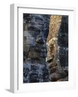 Stone Faces, Which May Depict Jayavarman VII As a Bodhisattva, Bayon Temple, Angkor Thom, Cambodia-null-Framed Photographic Print