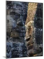 Stone Faces, Which May Depict Jayavarman VII As a Bodhisattva, Bayon Temple, Angkor Thom, Cambodia-null-Mounted Photographic Print