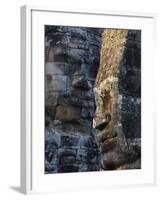 Stone Faces, Which May Depict Jayavarman VII As a Bodhisattva, Bayon Temple, Angkor Thom, Cambodia-null-Framed Photographic Print