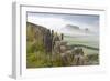 Stone Fence, Burnsall, Yorkshire Dales National Park, Yorkshire, England, United Kingdom, Europe-Miles Ertman-Framed Photographic Print