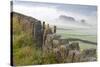 Stone Fence, Burnsall, Yorkshire Dales National Park, Yorkshire, England, United Kingdom, Europe-Miles Ertman-Stretched Canvas