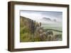 Stone Fence, Burnsall, Yorkshire Dales National Park, Yorkshire, England, United Kingdom, Europe-Miles Ertman-Framed Photographic Print