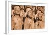 Stone Figures Adorning the West Front of Chartres Cathedral-Julian Elliott-Framed Photographic Print